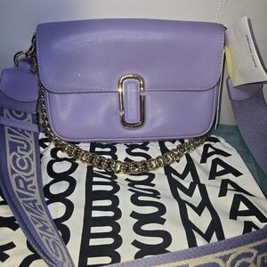 NWT Marc Jacobs Purple Crossbody Bag with Gold Chain